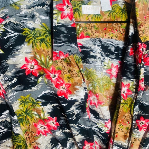VINTAGE y2k oversized Hawaiian button up popover - Picture 8 of 13